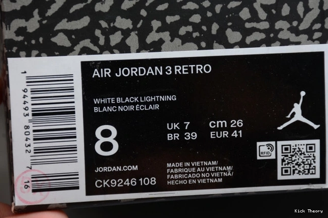 Kicked Out Shoe Store CK9246-108 AIR JORDAN (W) ORANGE 3 LASER RETRO 0723